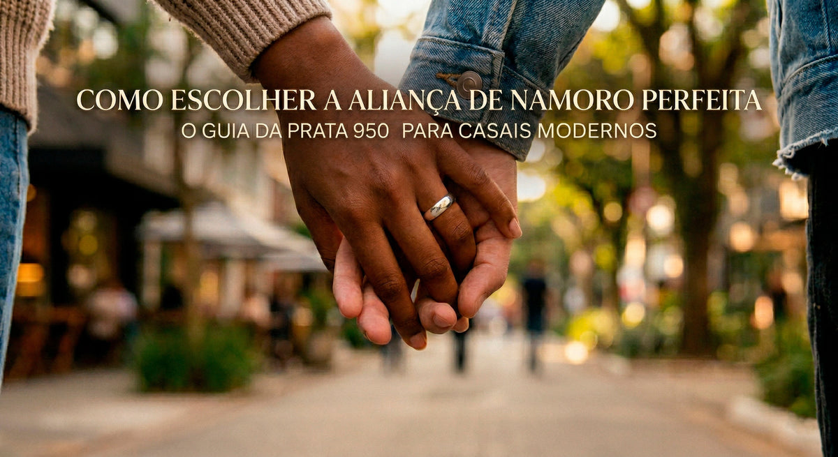 aliança namoro prata 950 compromisso