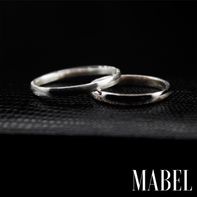 Aliança de Compromisso Prata 950 China | Mabel