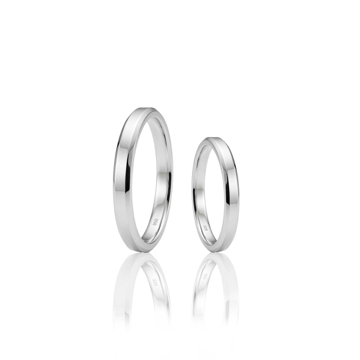 Aliança de Compromisso Prata 950 Lumi | Mabel