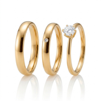 Aliança Versailles Prata 950 Banhada a Ouro 18K | Mabel