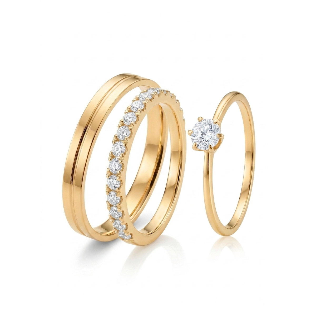 aliança de prata 950 banhada a ouro 18k