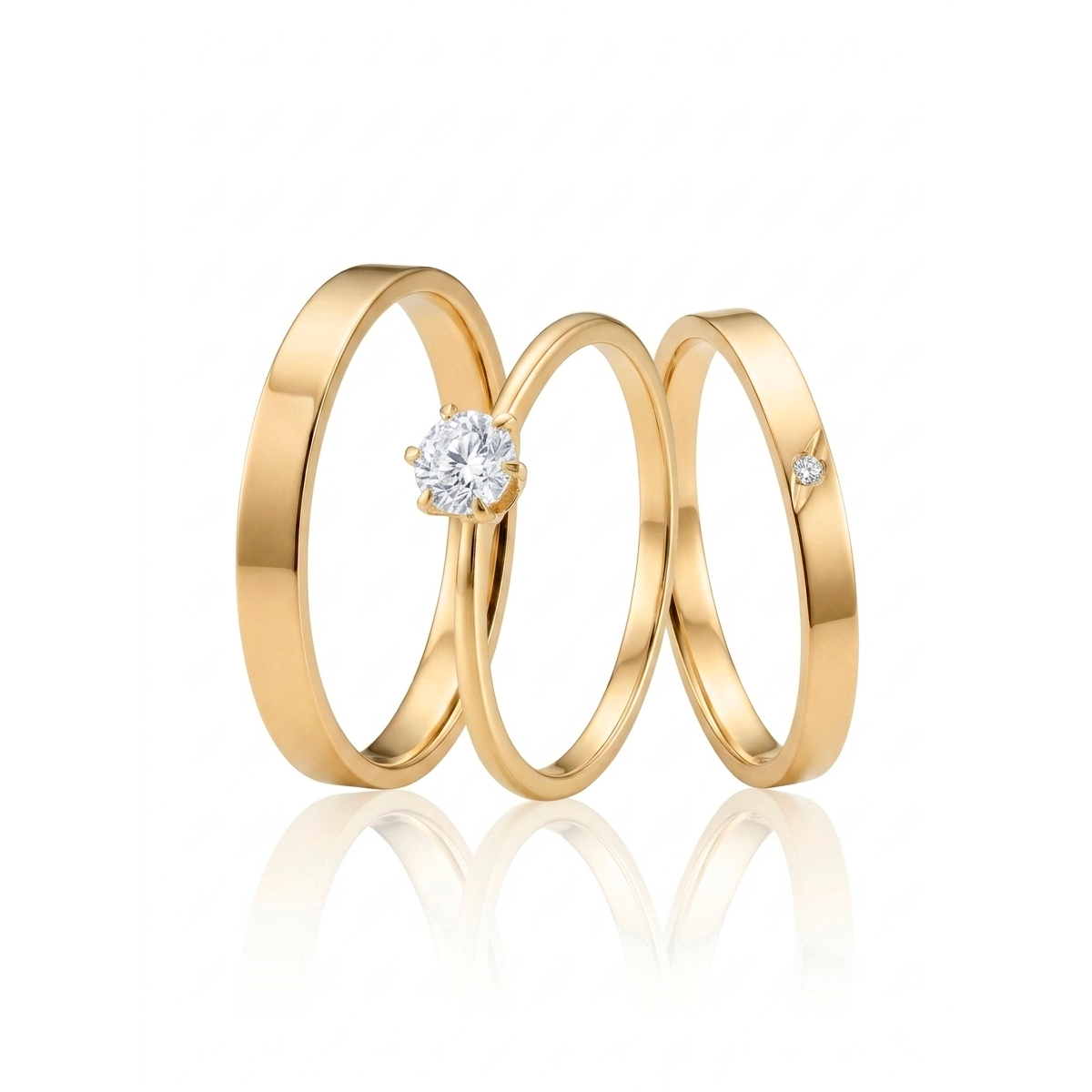 aliança de prata 950 banhada a ouro 18k namoro
