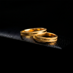 Aliança Ravena Ouro 18k 3mm | Mabel