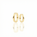 Aliança Union Ouro 18k 4mm | Mabel