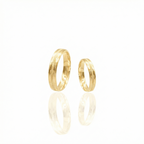 Aliança Solaris Ouro 18k 4mm | Mabel