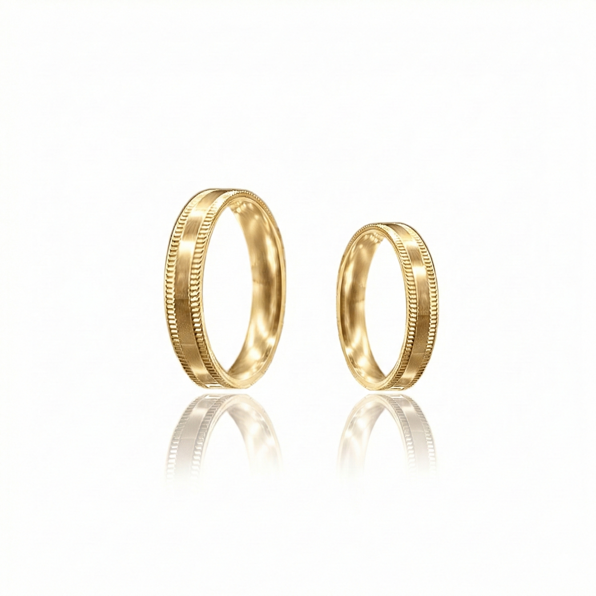 Aliança Atlas Ouro 18k 4mm | Mabel