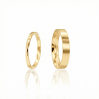 Aliança Viena Ouro 18k 6mm | Mabel