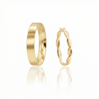 Aliança Grazia Ouro 18k 6mm | Mabel