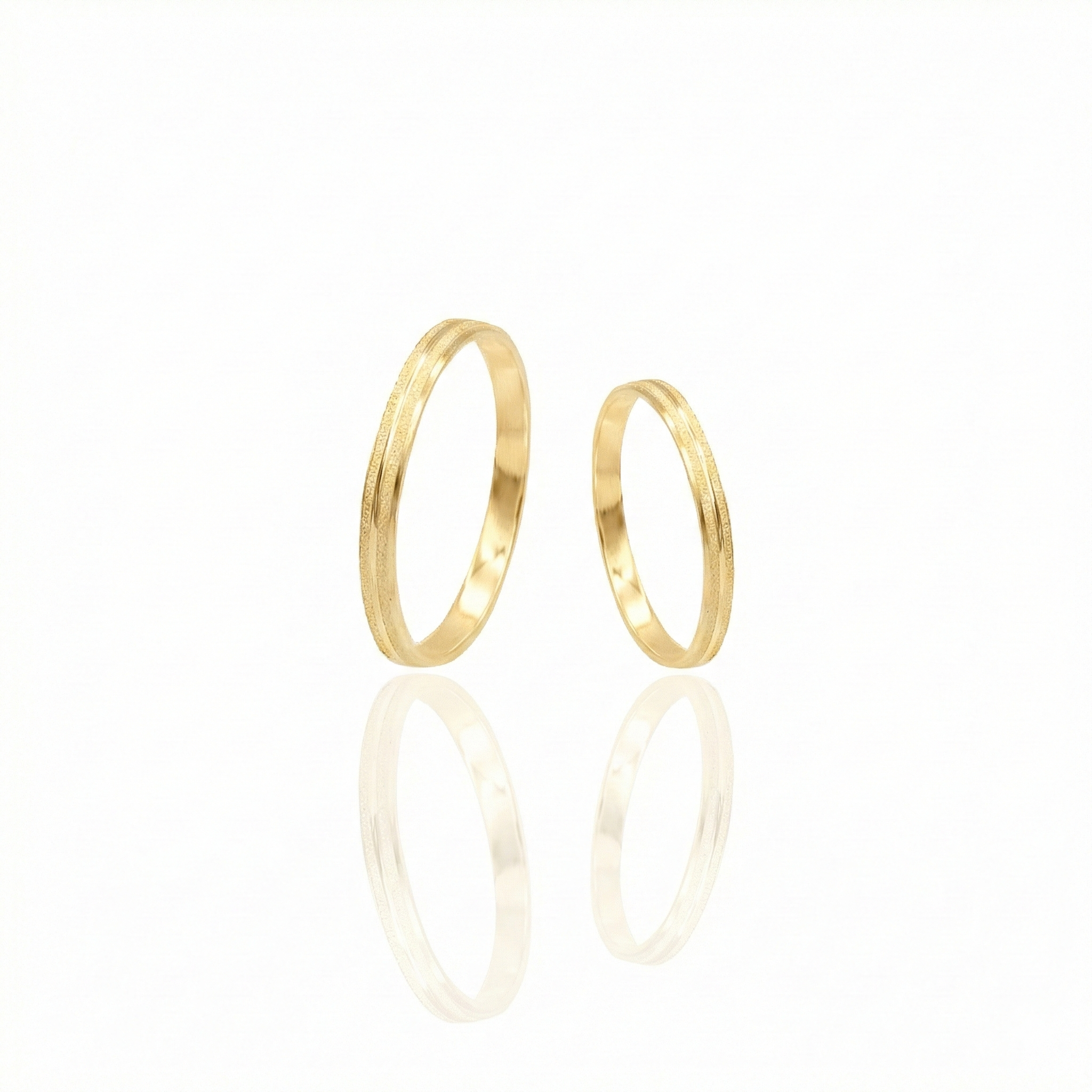 Aliança Acácia Ouro 18k 2mm | Mabel