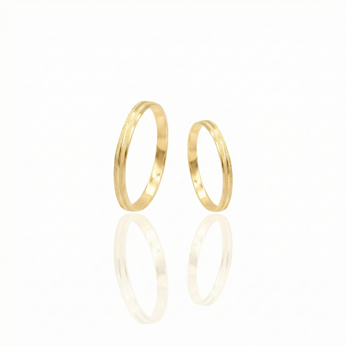 Aliança Acácia Ouro 18k 2mm | Mabel