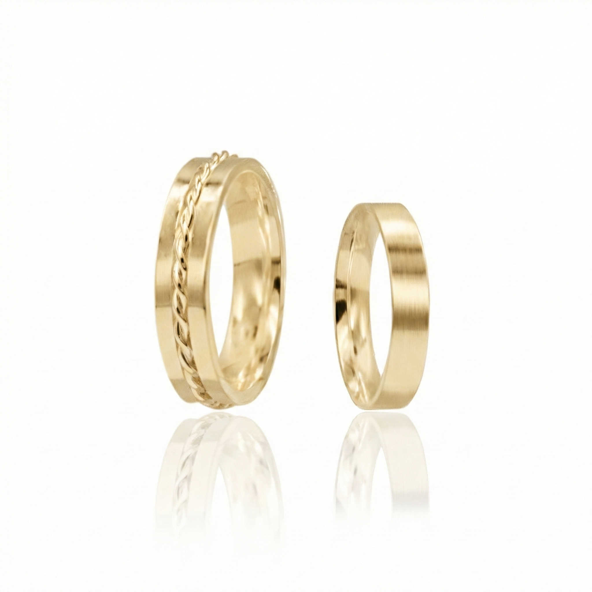 Aliança Siena Ouro 18k 6mm | Mabel