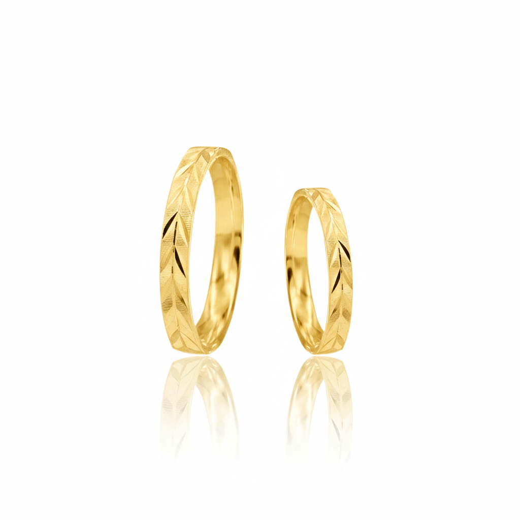 Aliança Dynasty Ouro 18k 3mm | Mabel