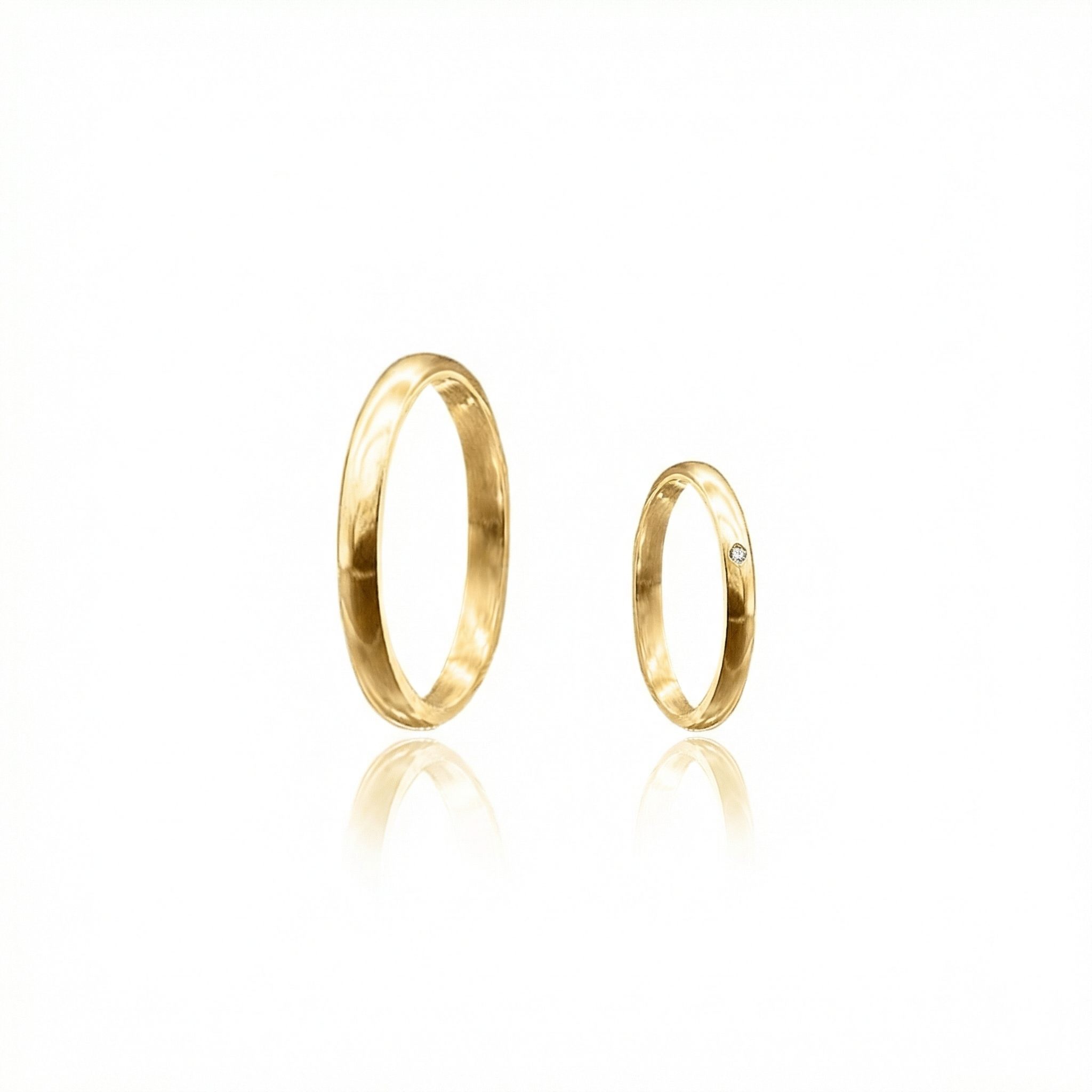 Aliança Elos Ouro 18k 2mm | Mabel