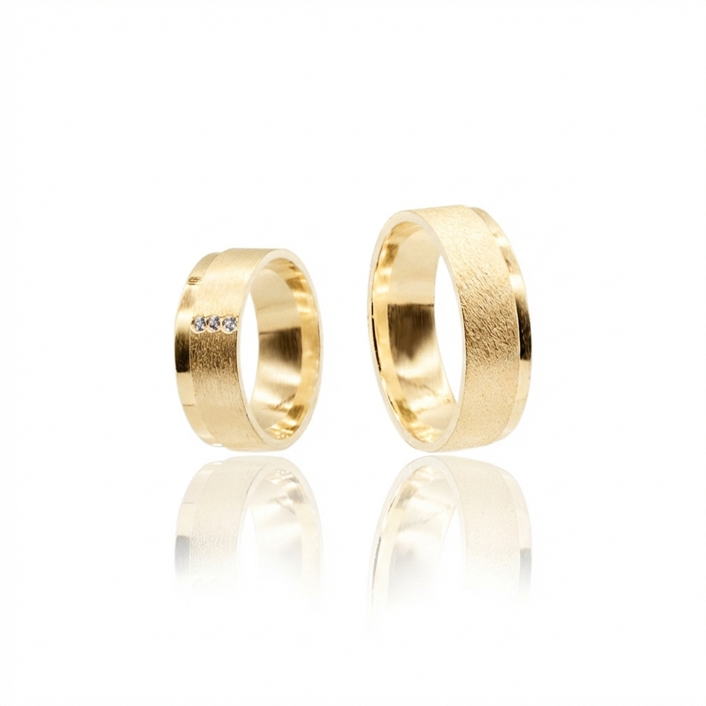 Aliança Royal Ouro 18k 7mm | Mabel