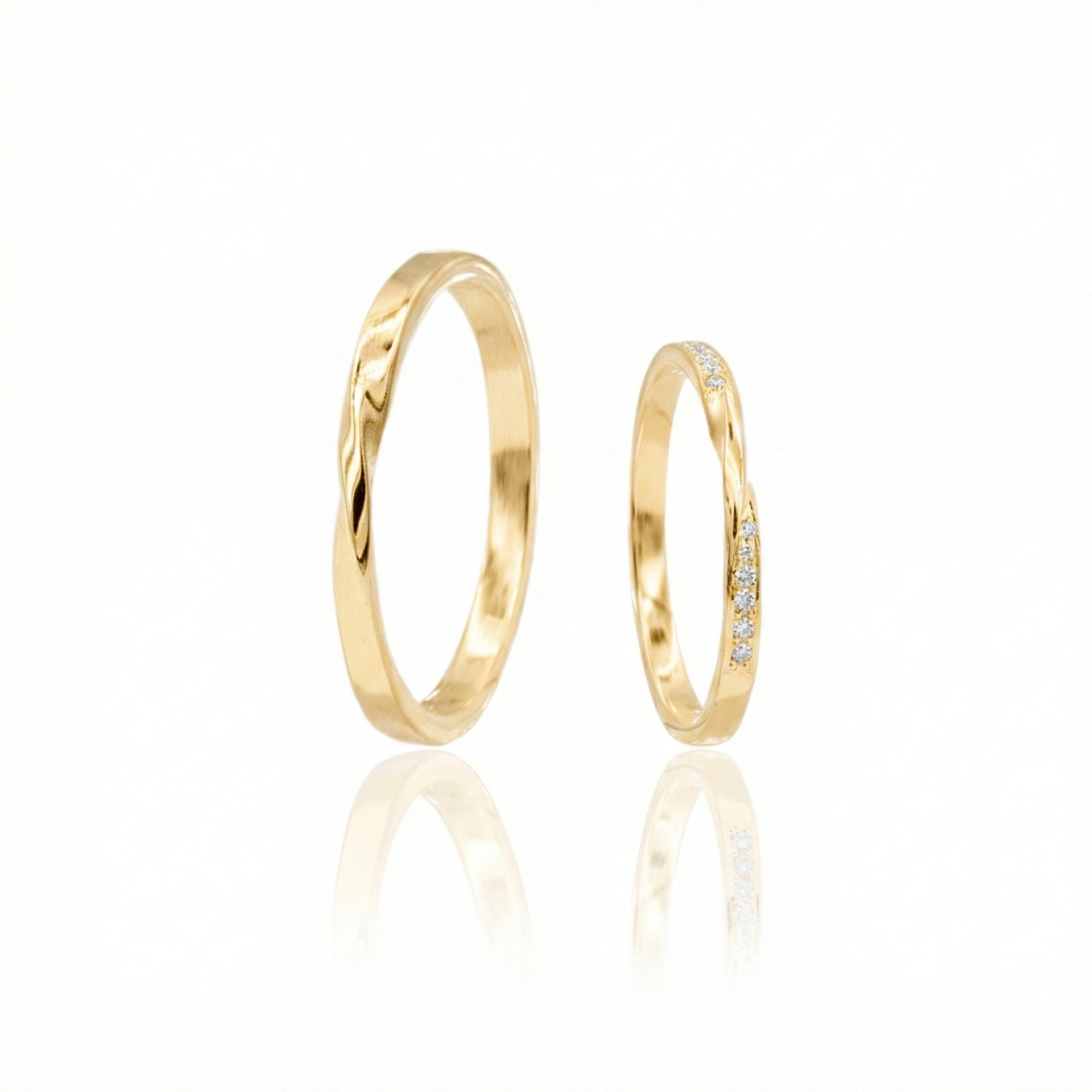 Aliança Gaia Ouro 18k 4mm | Mabel