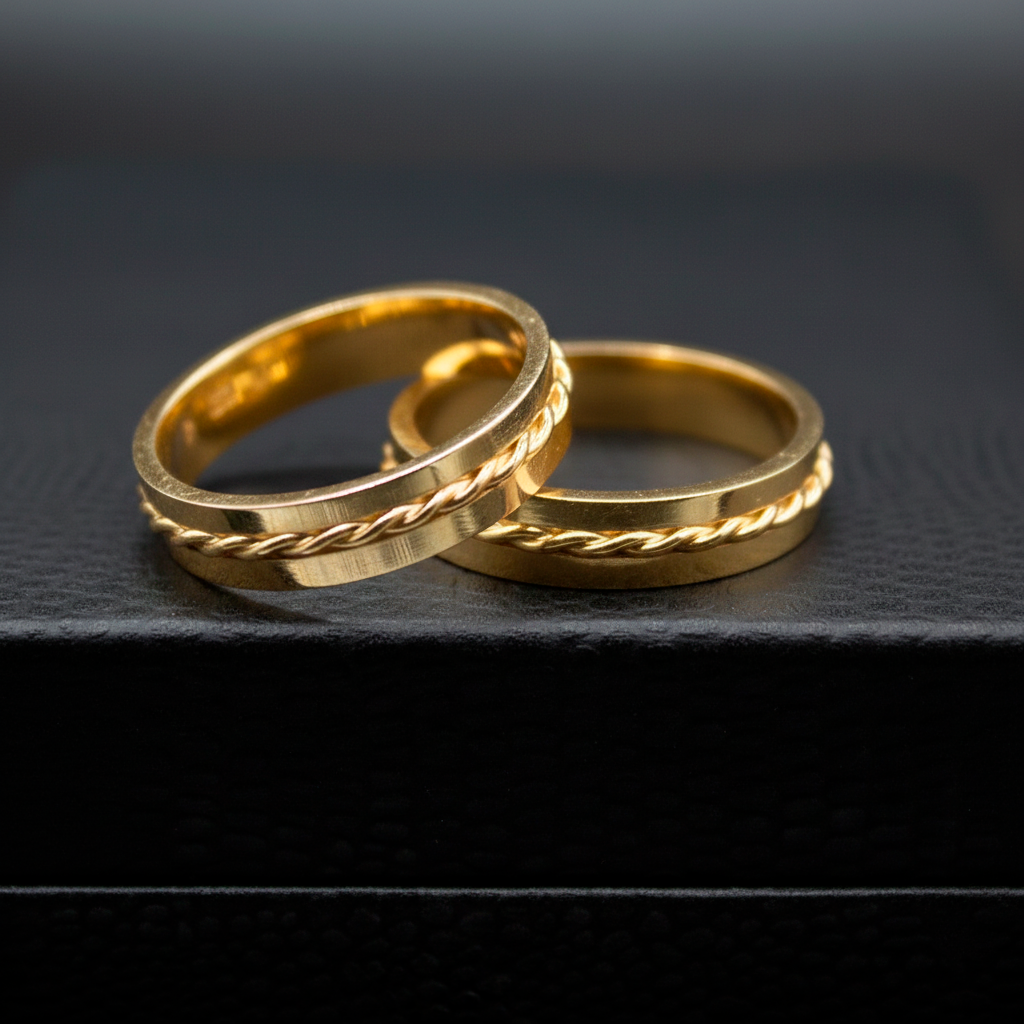 Aliança Mônaco Ouro 18k 6mm | Mabel