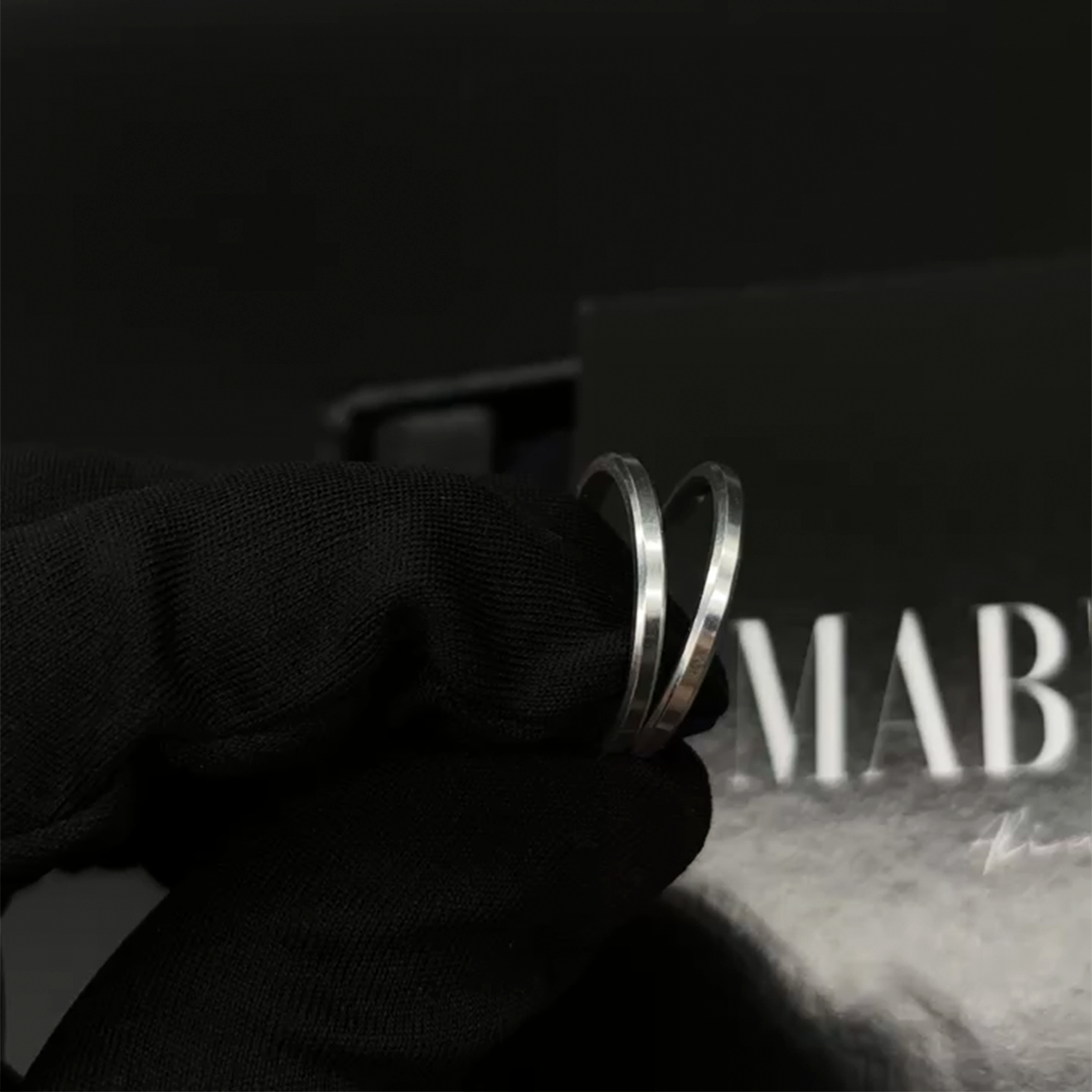 Aliança de Compromisso Prata 950 Lumi | Mabel