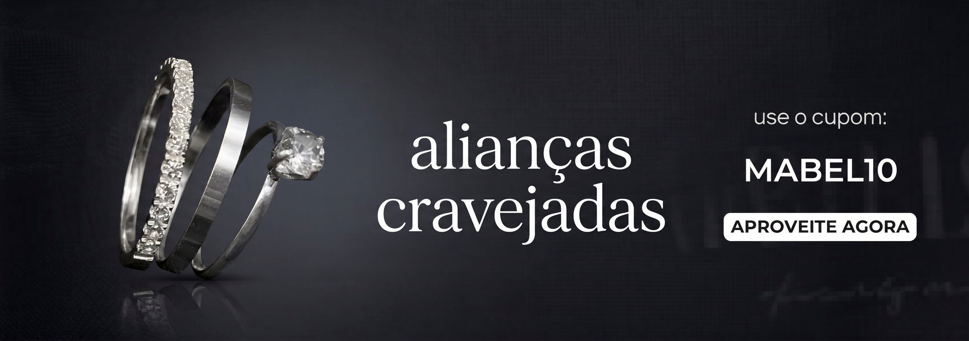 Alianças Cravejadas